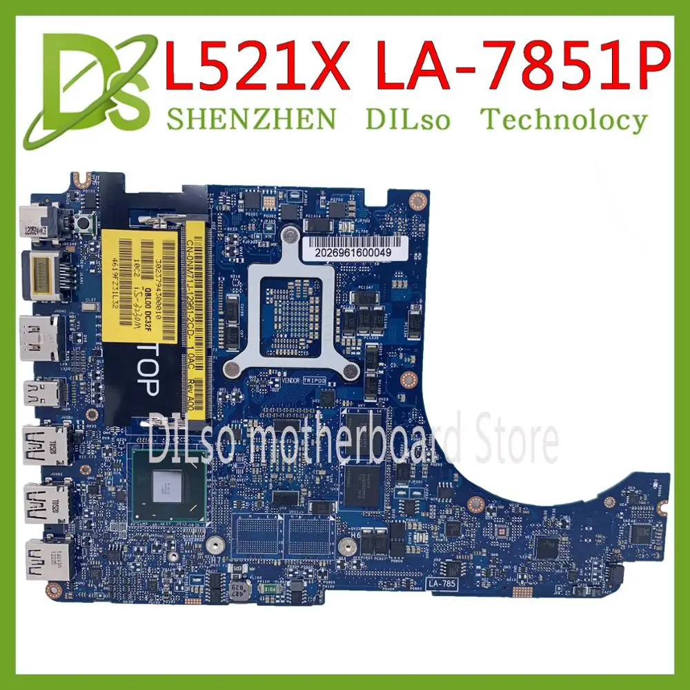 KEFU QBL00 LA 7851P материнская плата для Dell XPS 15 L521X ноутбука CN 0NM71J NM71J I5 3230M GT630M 100%