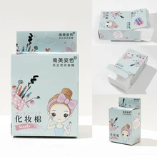

100 Pieces of Thin Disposable Non-woven Fabric Portable Facial Makeup Remover Tissue and Cotton Pad Cleansing Tool