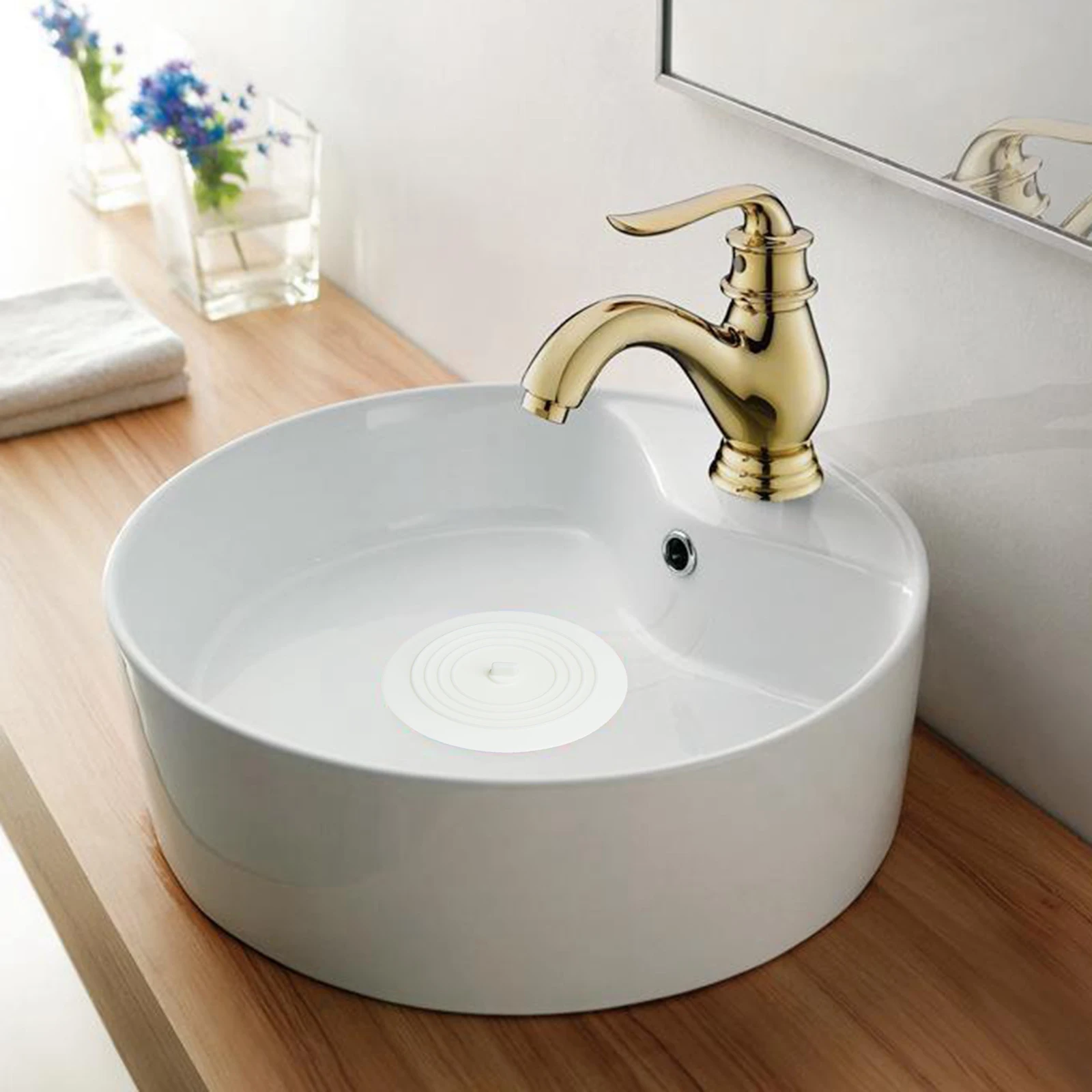 Silicone Tub Stopper Bathtub Drain Stopper Sealing Sink Stopper