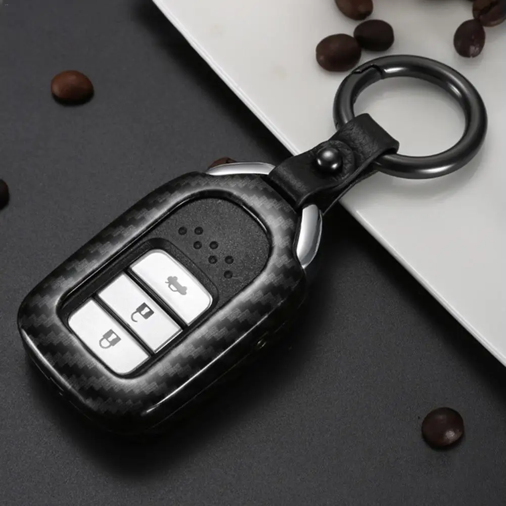 Чехол для ключей CoveCarbon Fiber TPU для Honda CRVxrv Accord Avancier Elysion Civic, мягкий умный чехол для ключей