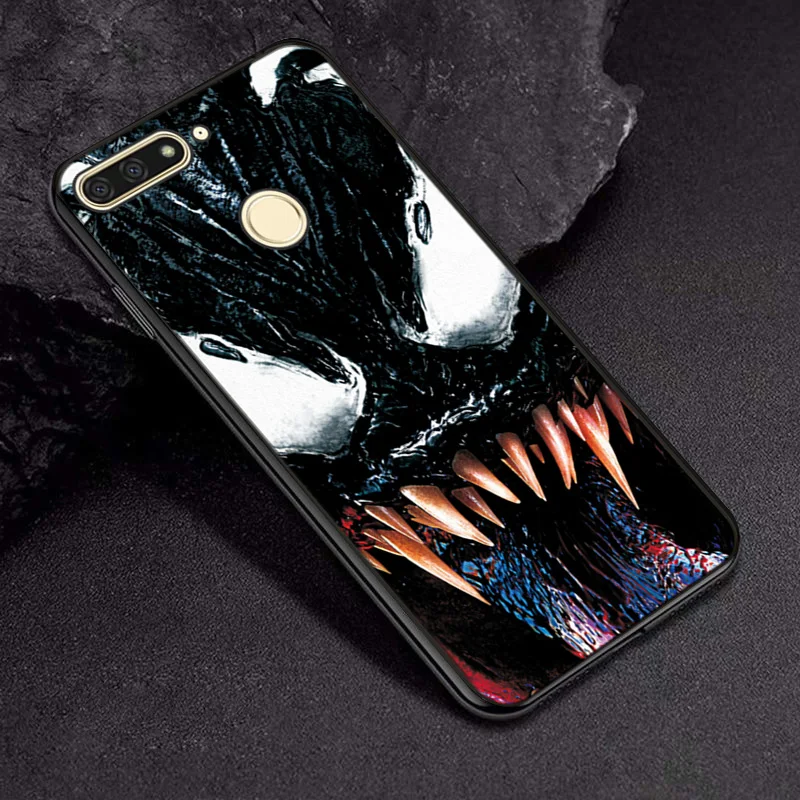 TPUBLK675 Venom Joker черный ТПУ чехол для телефона для huawei Honor 7X чехол 6X 8X 9X Pro Чехол "Железный человек" для huawei Honor 7C чехол Honor 7A про сумки - Цвет: TPUBLK675