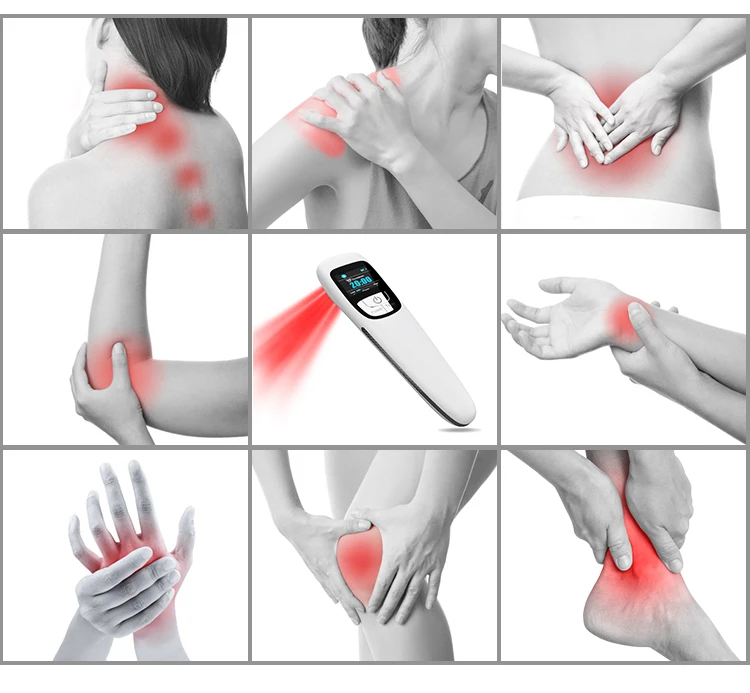 Portable Auto timer Red Light Laser Therapy Back Muscle Pain Relief Device Instrument