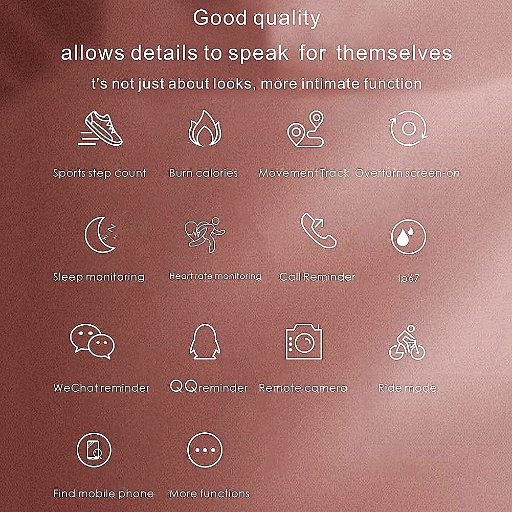Fashion Smart Bracelet E99 Bluetooth Sports Fitness Bracelet Heart Rate Blood Pressure Monitor IP67 Waterproof Men Smartwatch