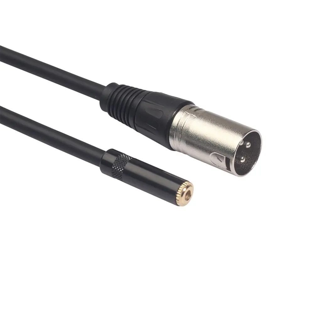 0,3 M Xlr Сделано в Китае 3-контактный разъем для 3,5 мм стерео штекер Экранированный Микрофон Кабель ТРС к кабелю для подключения внешних устройств 3,5 мужского и женского пола 52923A