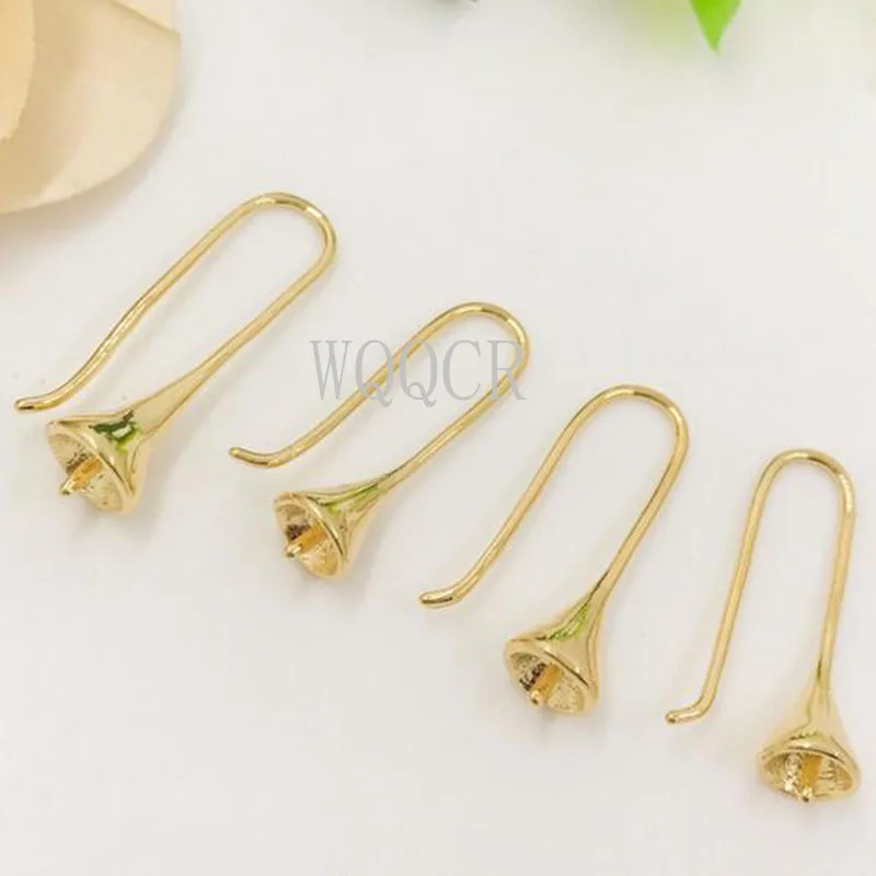 10PCS Free Shipping New Gold and 925 Silver colorSelect DIY Jewelry Accessories Water Drop Horn Shape Wholesale | Украшения и