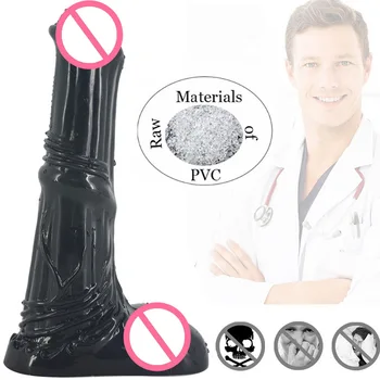 Big Black Dildos Realistic Huge Horse anal Dildo Vibrators Female Large Penis Giant Sex animal dildos Suction Cup Toys For Women 5