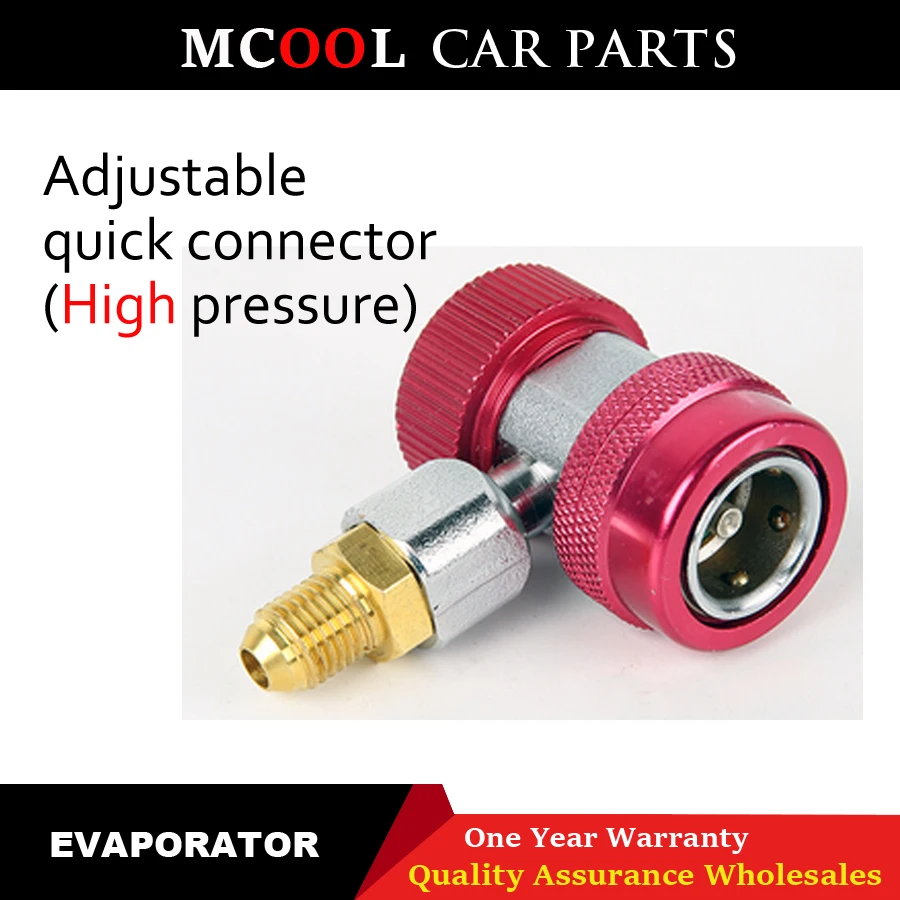 R134A Copper quick connect air conditioner plus refrigerant adapter car fluoride quick connector
