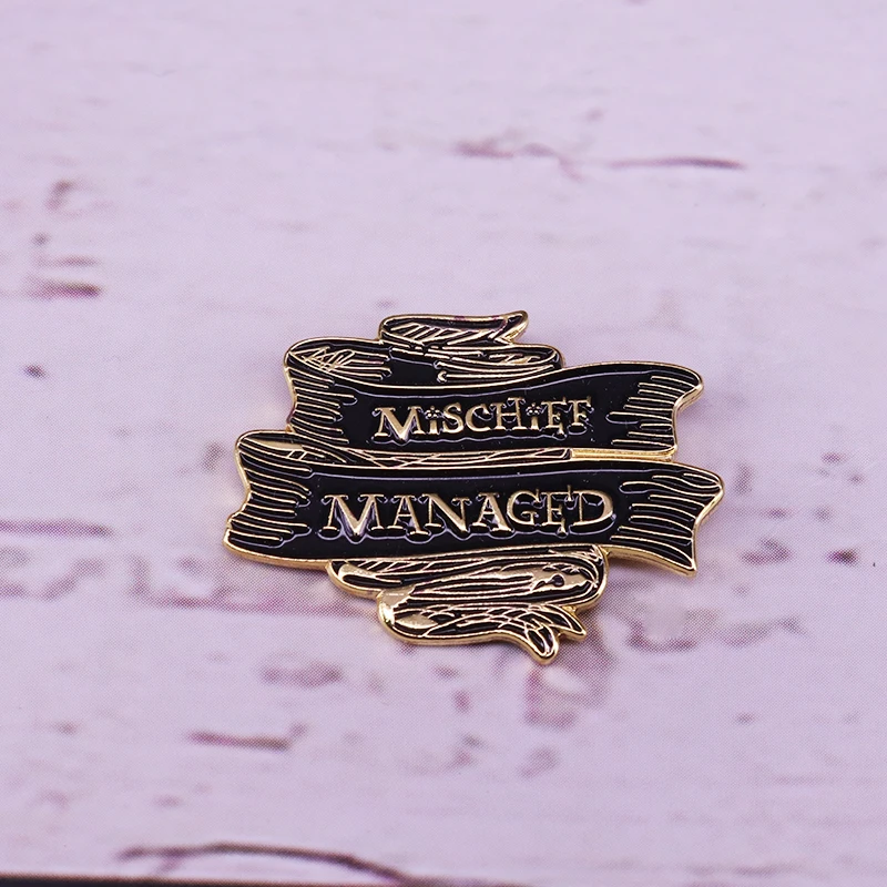 

Mischief Managed Pin Hand Drawn Marauders Map Soft Enamel Pin