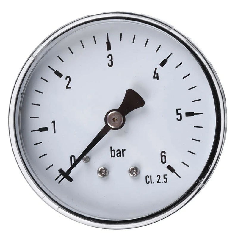 Ts-60-6Bar 0-6 бар Мини Высокая точность манометр 1/4 Npt Резьбовое крепление Тестер давления для топлива воздуха масла жидкости воды