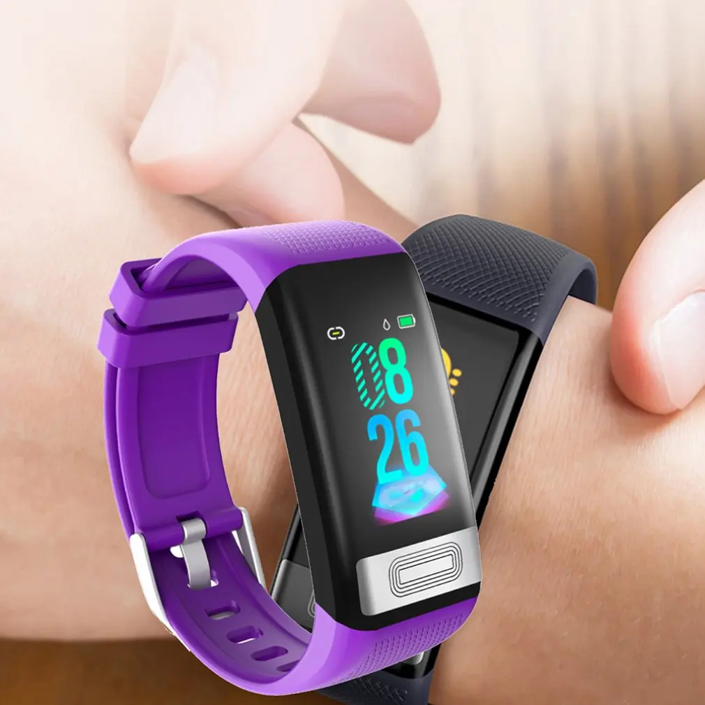 C20S ECG Smart Bracelet 1.14 Inch ECG PPG Blood Pressure Heart Rate Detection IP67 Waterproof fitness tracker wristband Watch
