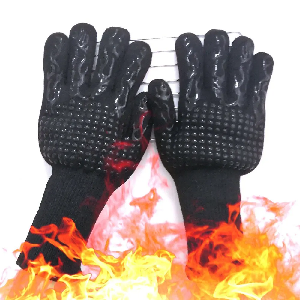 Kitchen Gloves Bbq Heated Heatresistant Multipurpose Cooking Gloves