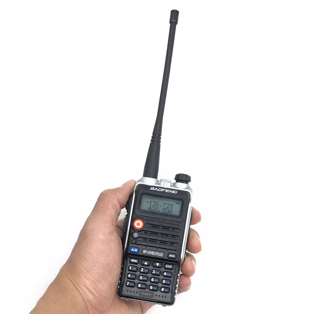 Baofeng BF UVB2PLUS Portable Handheld LCD Screen VHF UHF Dual Band Two Way Radio LED flashlight 3