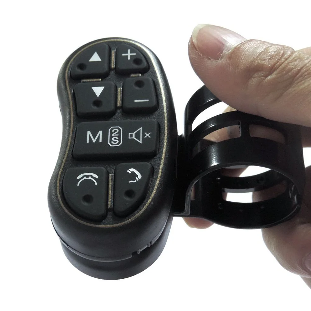 Универсальный ABS Дистанционное Управление ключ Многофункциональный Портативный DVD gps Управление Беспроводной 8-ключ кнопка рулевого колеса