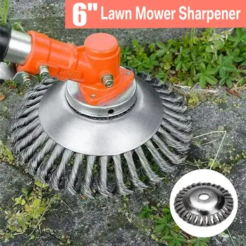 

150mm/200mm Steel Wire Trimmer Head Grass Brush Cutter Dust Removal Weeding Plate for Lawnmower Long Lifetime and Durable