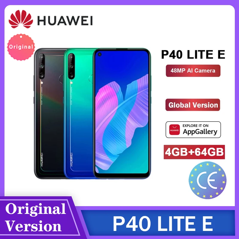 Смартфон глобальная версия Huawei P40 Lite E 4 ГБ 64 AI камеры 48 МП FHD экран 6 39 дюйма Восьмиядерный процессор Kirin 710 4000