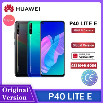 Перейти на Алиэкспресс и купить Смартфон глобальная версия Huawei P40 Lite E, 4 ГБ, 64 ГБ, AI-камеры 48 МП, FHD экран 6,39 дюйма, Восьмиядерный процессор Kirin 710, 4000 мАч