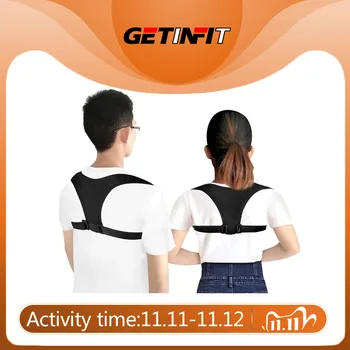 

Getinfit New Posture Corrector Spine Back Shoulder Support Corrector Band Adjustable Brace Correction Humpback Back Pain Relief