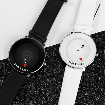 

2019 Relogio Masculino Men Watch Fashion Sport Watches Large dial Leather Band Watch Minimalist Quartz Wristwatch reloj hombre