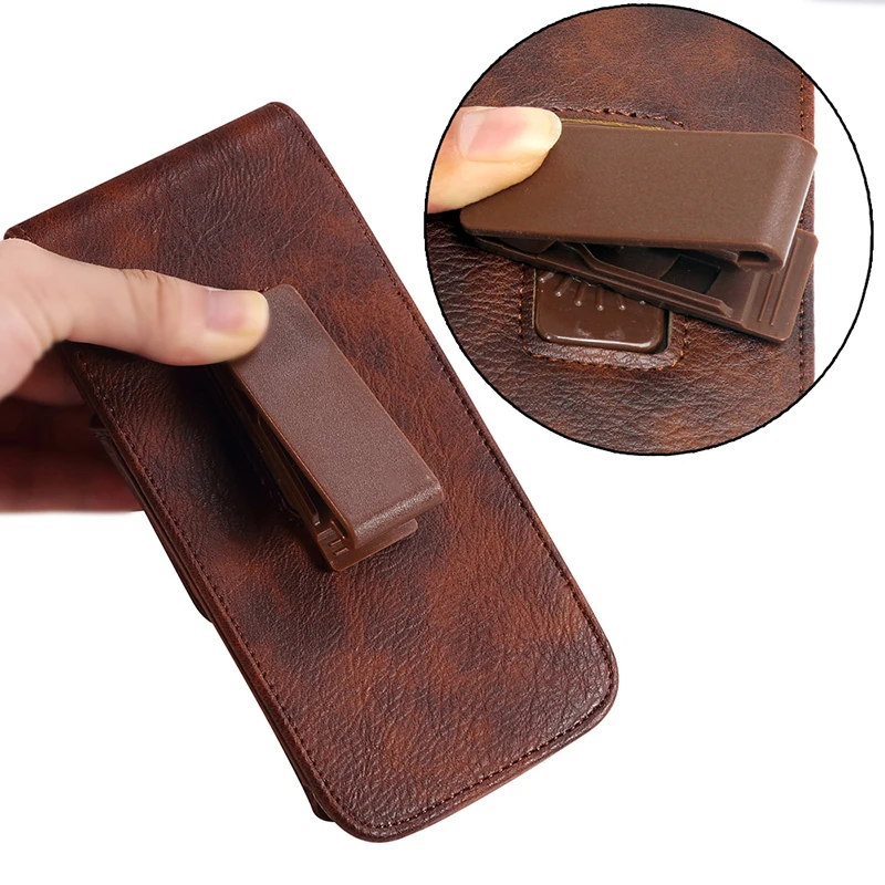 5.2 "5.5" 6.3 "Custodia Universale In Pelle Di Lusso Per Telefono Per Fairphone 4 Borsa Da Uomo Con Clip Da Cintura Per Imo Q4 Pro 2021