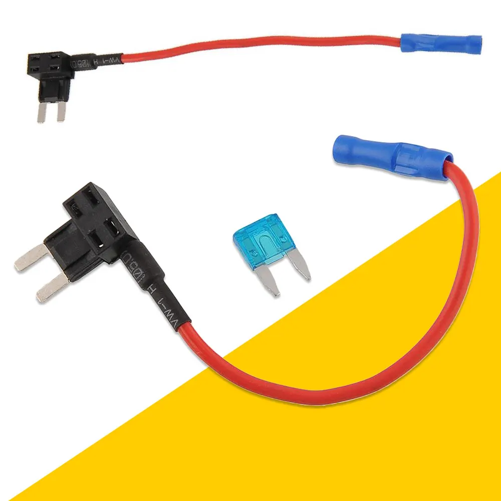 New ATM Circuit Fuse Tap Piggy Back MINI Blade Fuse Holder 15A 12V 24V