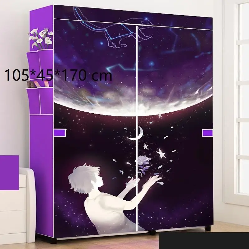 Armario Tela хранение Armadio Dormitorio комод Moveis Yatak Odasi мобильный шкаф Guarda Roupa Mueble мебель для спальни шкаф - Цвет: Version AM