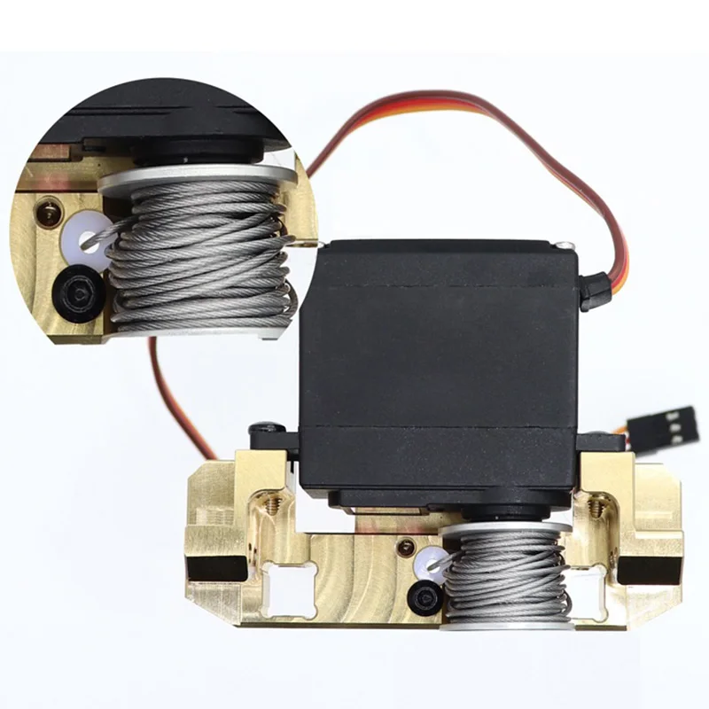 25T engranaje de dirección Servo cabrestante rueda para 1/10 coche trepador control remoto TRX4 RC4WD D90 D110 Axial Scx10 90|Детали и