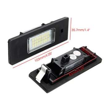 

Rear License Plate Light Left+Right LED For BMW Z4 E63 E64 E81 E85 E87 650i 645Ci M6 Useful Durable