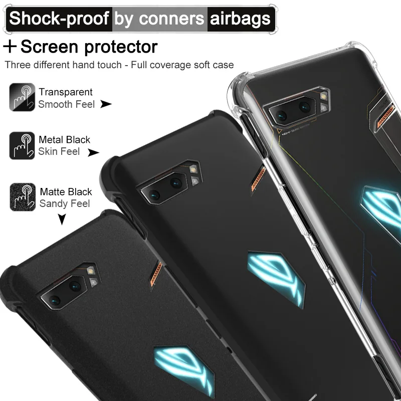 IMAK 360 Защитный TPU для Asus Rog Phone для удостоверения личности-2 Asus Rog Phone II с украшением в виде кристаллов чехол Прозрачный чехол для телефона чехол для Asus ROG Phone2 ZS660KL