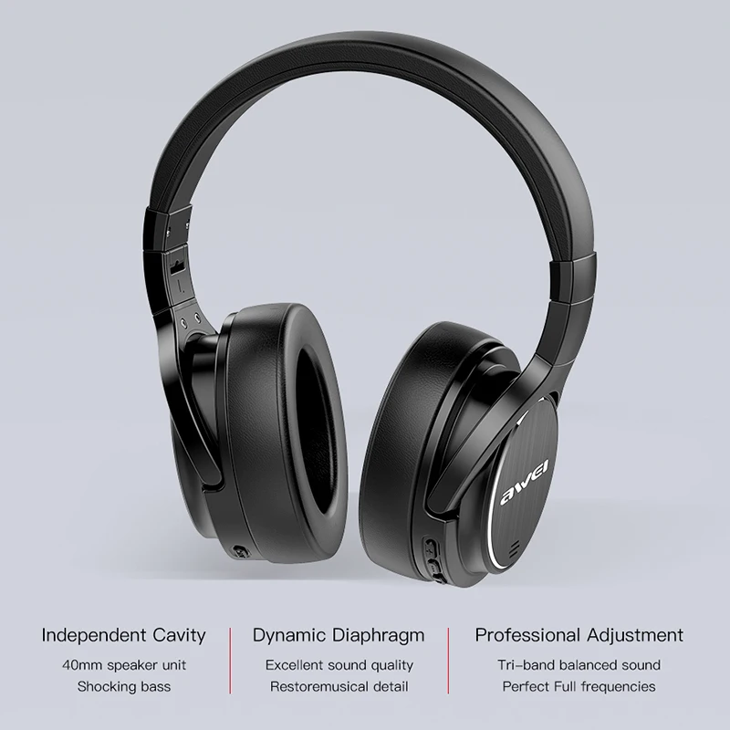 AWEI A950BL беспроводные наушники Bluetooth наушники с активным шумоподавлением стерео игровая гарнитура с микрофоном Handfree