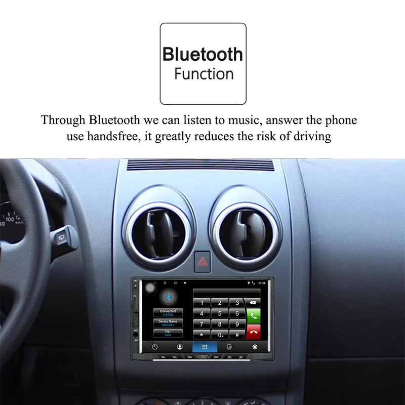 Cheap 2din android 8.1 car radio stereo Octa Core 2G 16G GPS Navigation AM/FM/RDS Auto Radio 7 inch IPS Touch Screen 1024X600 SWC WIFI 3
