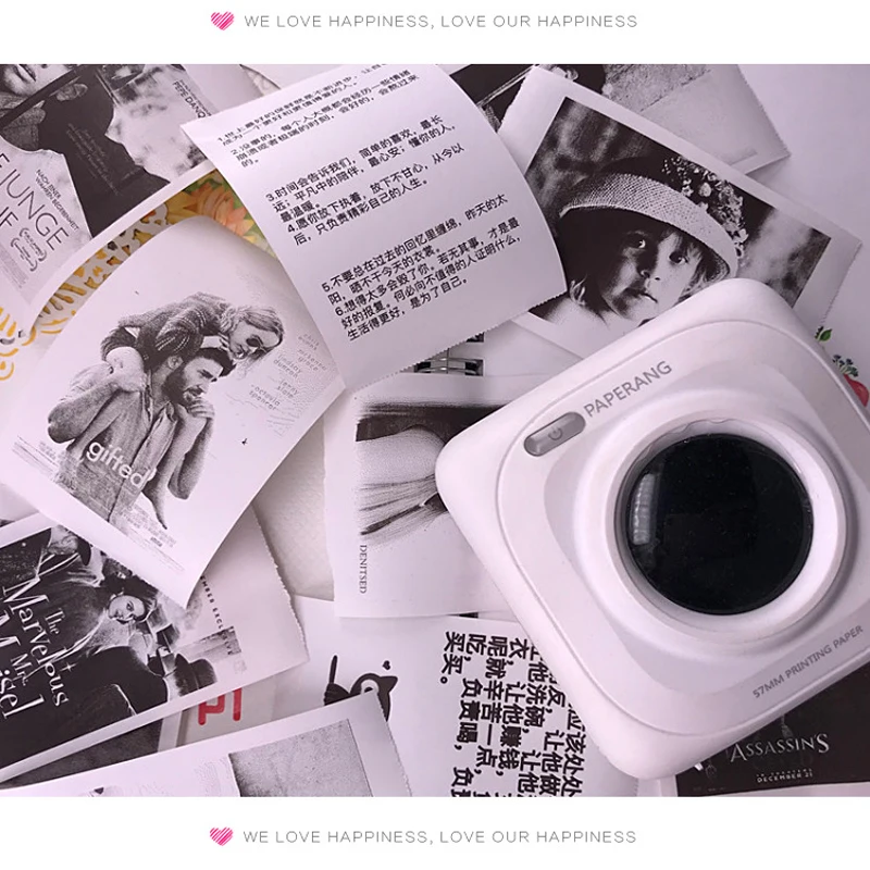 Paperang 58mm Thermal Photo Paper without BISPHENOL A White Color For Paperang Pictures Printer