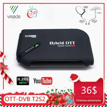 

DVB-T2 DVB-S2 Android 7.1 OS Octa Core Smart TV Box S905D Quad-Core 1+8GB Terrestrial Satellite Receiver Combo 802.11 b/g/n