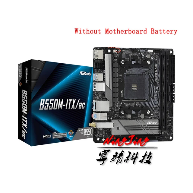 Asrock B550m Itx Ac Miniitx Amd B550 Ddr4 4733 (oc)mhz New Max64g