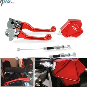 

For HONDA CRM250R CRM 250R CRM250 R 1994 1995 1996 1997 1998 Motorcycle Pivot Brake Stunt Clutch Levers Easy Pull Cable System