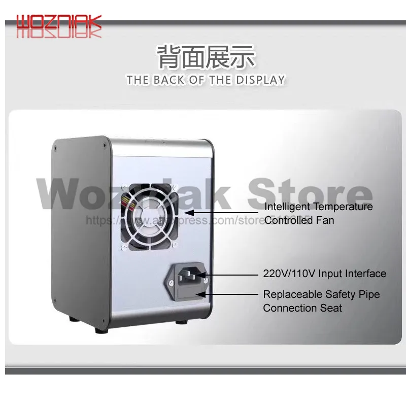 WOZNIAK 30V 6A Multi port Maintenance Power Supply 110V 220V Intelligent Voltage Stabilized Ammeter FOR IPhone IPAD