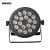 SHEHDS 4PCS Aluminum Alloy LED Flat Par 18x12W RGBW/18x18W RGBWA+UV LED Lighting DMX512 Disco Professional Stage DJ Equipment 2