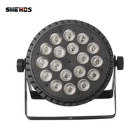 SHEHDS 4PCS Aluminum Alloy LED Flat Par 18x12W RGBW/18x18W RGBWA+UV LED Lighting DMX512 Disco Professional Stage DJ Equipment 2