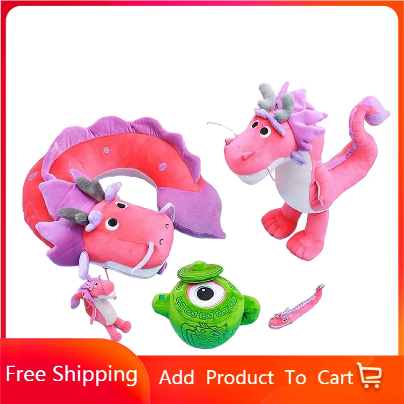 35cm Anime Wish Dragon Plush Toy Magic Teapot Stuffed Figure Plushies