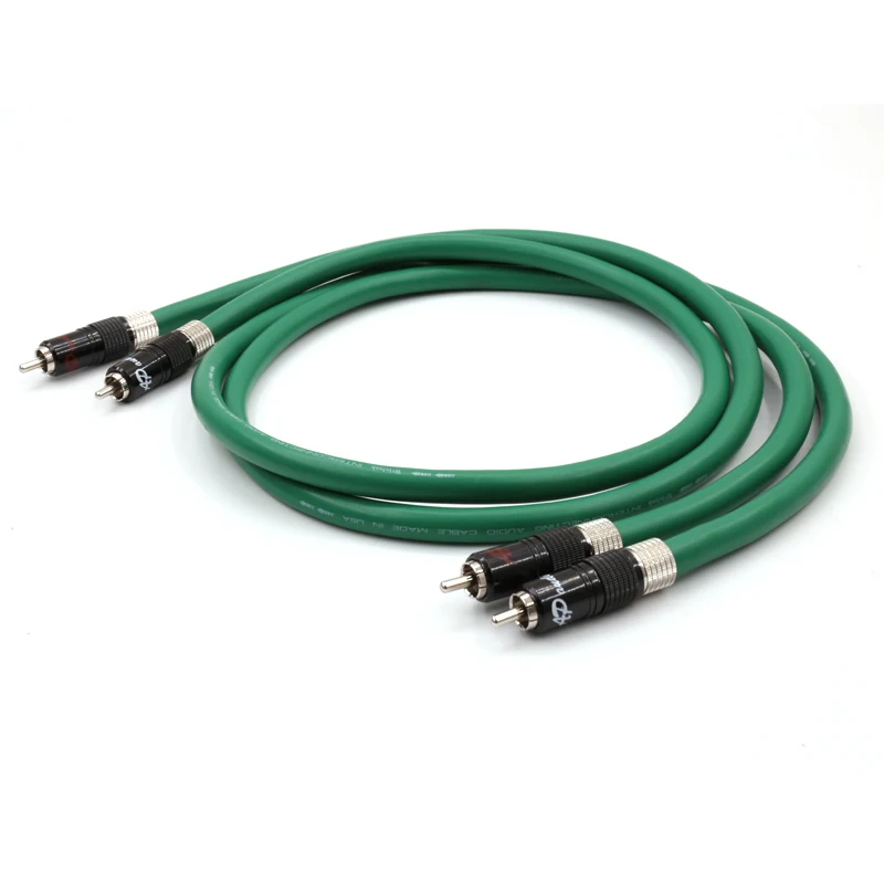 

Dyslab 2328 Hifi Silver-plated RCA Cable High Quality 6N OFC HIFI RCA Male to RCA Male Audio Cable