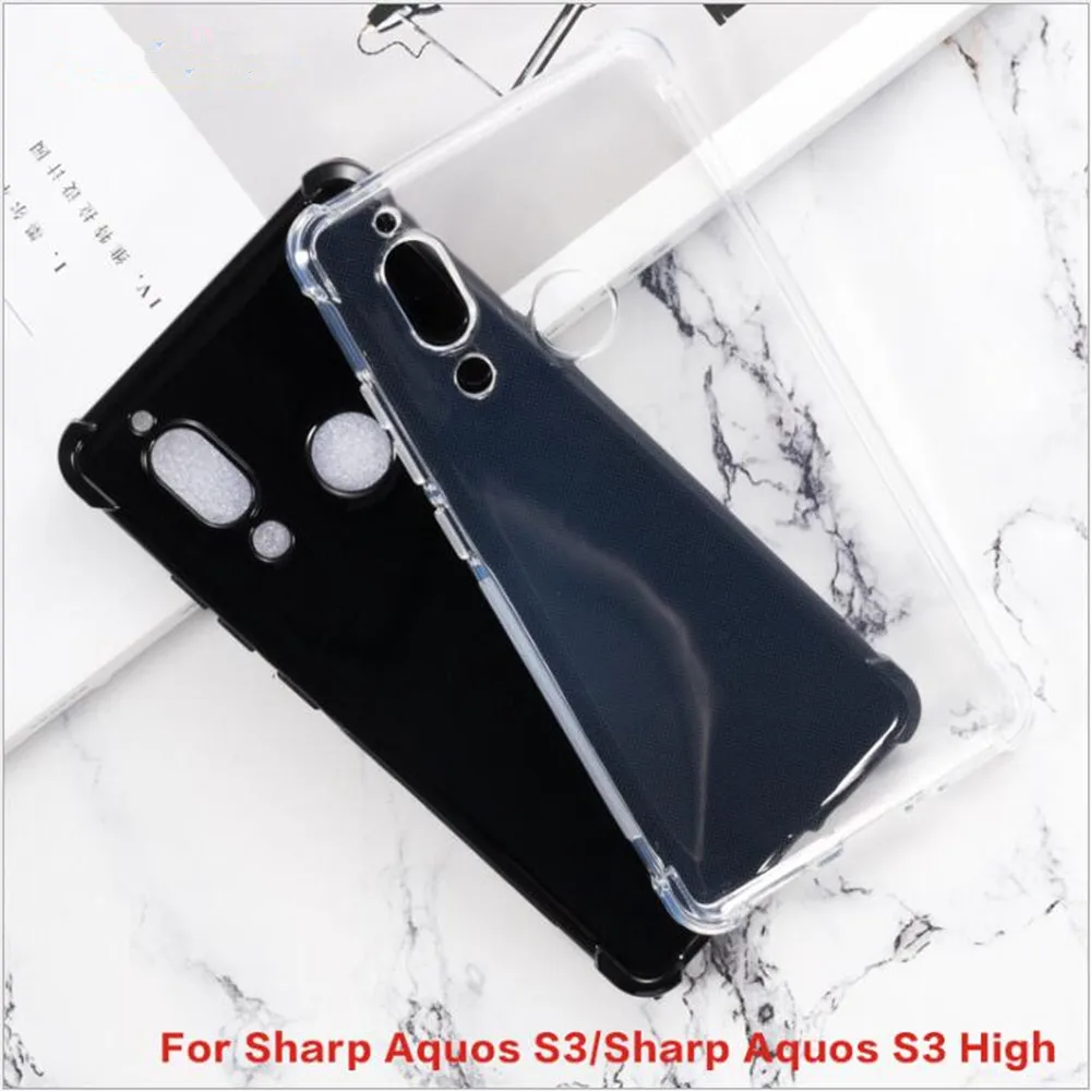Phone Case For Sharp Aquos S3 Cases Anti-knock Soft TPU for Anti Skid Silicone Protection Back Cover Capa | Мобильные телефоны и