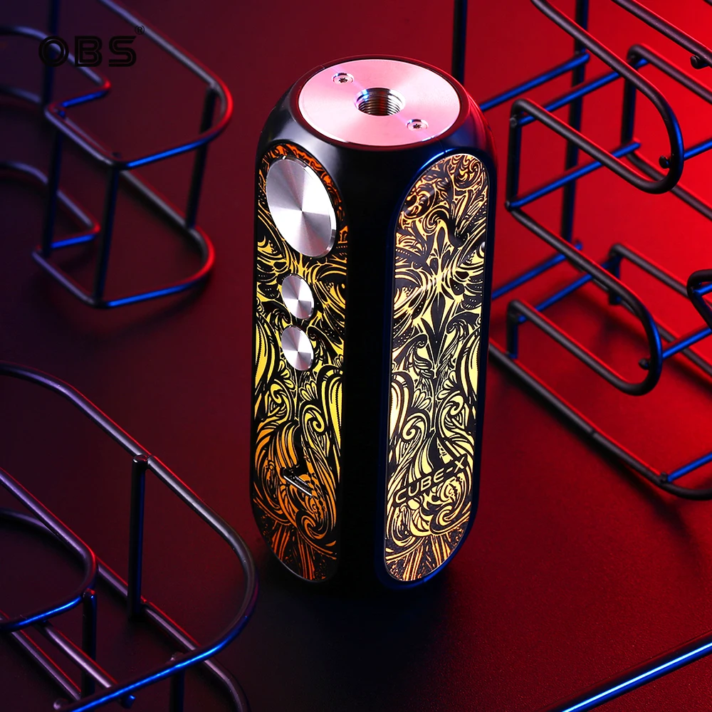 OBS Cube X Mod Питание от одной батареи 18650 80 Вт Vape мод электронная сигарета коробка Vape Obs куб мод