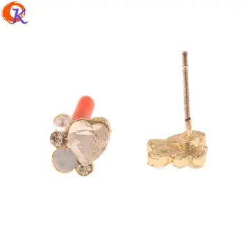 

Cordial Design 50Pcs 7*8MM Jewelry Accessories/Rhinestone Earrings Stud/DIY Earrings Making/Charms/Hand Made/Earring Findings