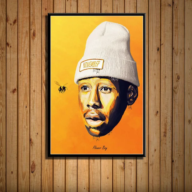 thumbnail image 1 of Póster de pintura artística de estrella de rap de hip hop con portada de música de Taylor Creator Flower Girl Band (Hot) para decoración de pared del hogar, 1 of 5
