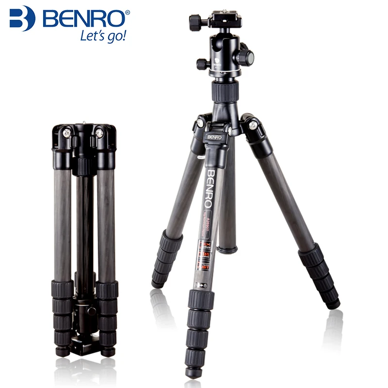 Benro C2690TB1 штатив из углеродного волокна/Retrorse Портативный для DSLR камеры/складной