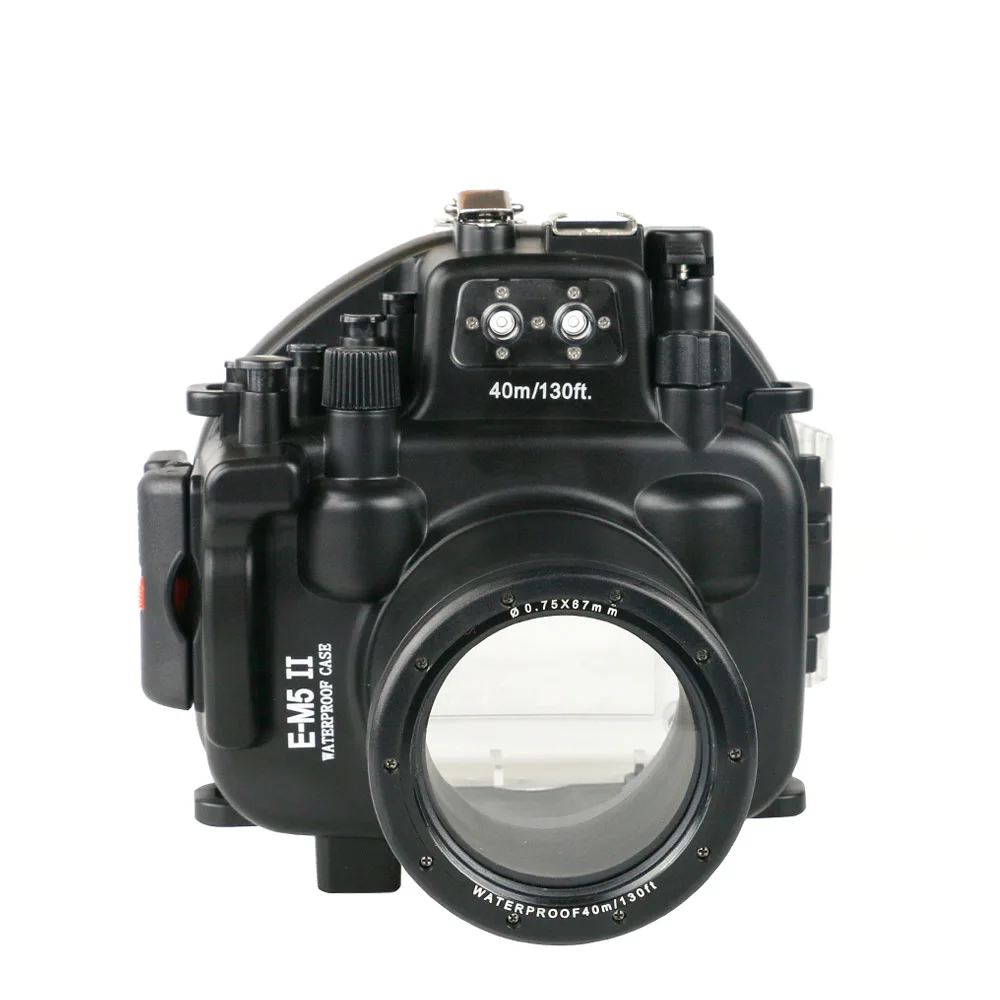 40m/130ft Waterproof Case For Olympus E-M1 E-P5 E-M5 Mark II E-M10 EP5 EM5 EM5II EM10 underwater camera housing diving box cover