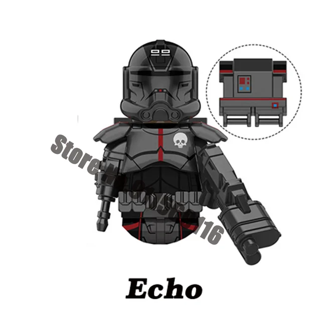 DISNEY Clone Trooper Building Blocks LUKE Skywalker Mandalorians Boba Fett Palpatine Yoda R2D2 C-3PO Star Bricks Figure Wars Toy D-XP368