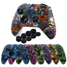 ZOMTOP-mando para Xbox One X S, funda de silicona, funda de rejilla protectora para Xbox One Slim