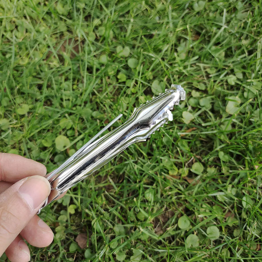 HORNET Metal Small Hookah Charcoal Tongs Stainless Steel Charcoal Tongs Tweezers With Foil Punch Nail Chicha Shishia Accessories