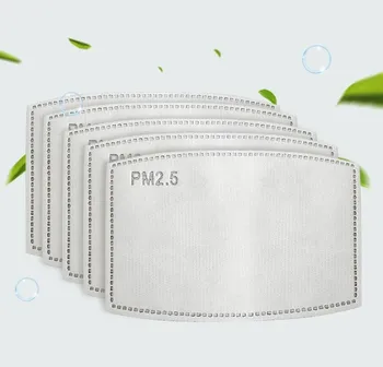 

5 Layers PM2.5 Protective Activated Carbon Mask Filter Insert Non-woven Fabric Mouth Mask Filter Anti Dust Mask Wholesale