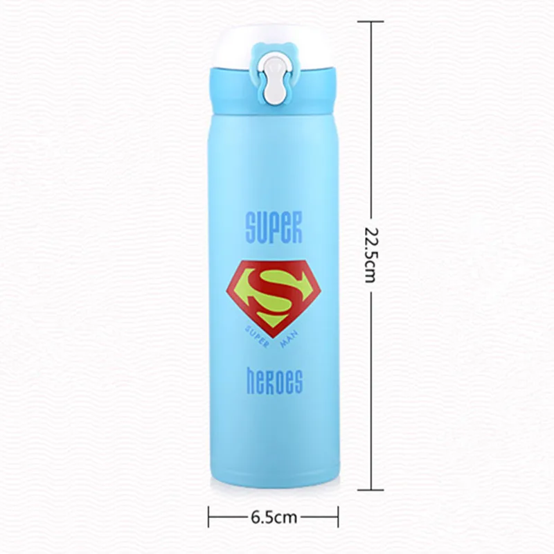 500 мл BPA бесплатно изолированные Спорт на открытом воздухе Hero Нержавеющая сталь